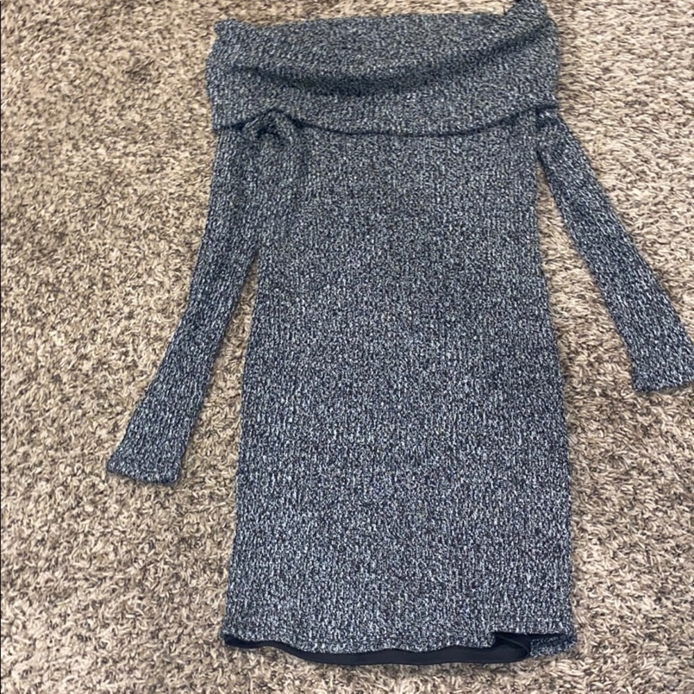 Off Sleeve Sweater Dress